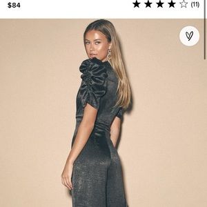 Lulu’s Sparkly Puff Jumpsuit